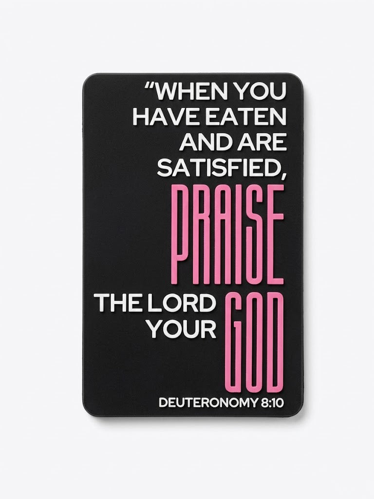 Praise God After Food - Fridge Magnet