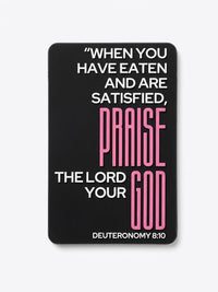 Praise God After Food - Fridge Magnet