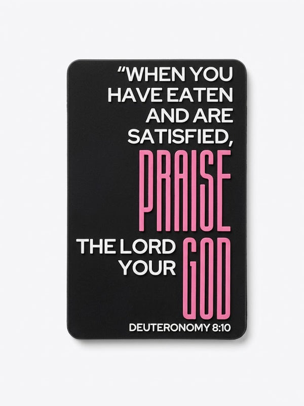 Praise God After Food - Fridge Magnet