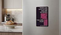 Praise God After Food - Fridge Magnet