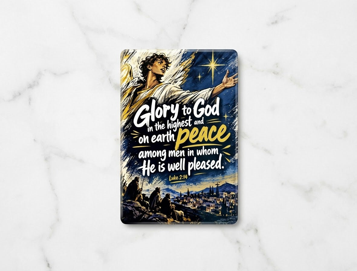 Glory to God - Fridge Magnet