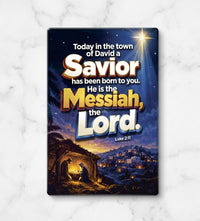 A Savior is Born - Fridge Magnet